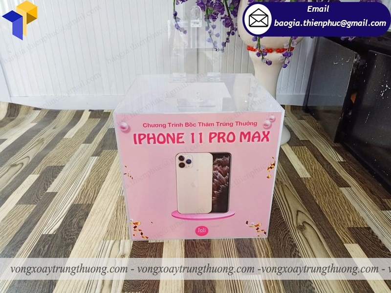 xưởng làm thùng bốc thăm trúng thưởng