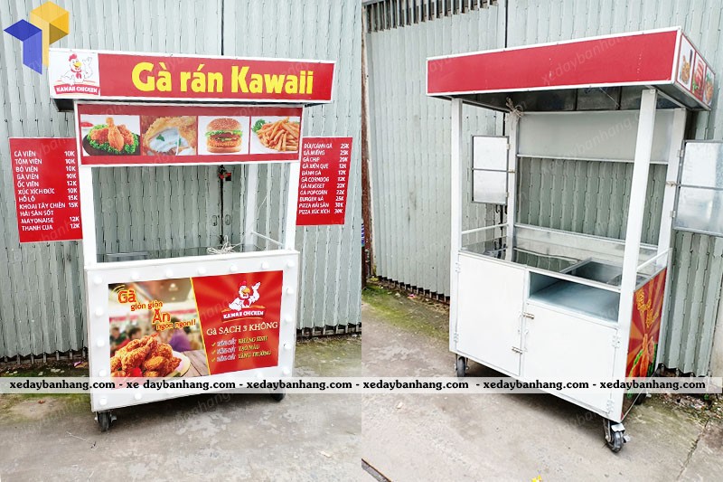 đóng xe đẩy bán thức ăn nhanh