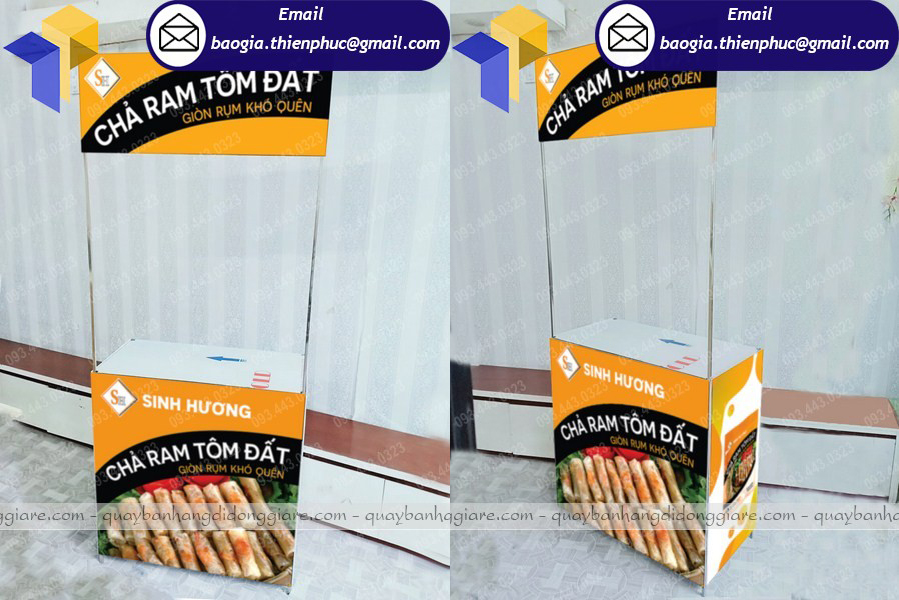 booth bán hàng bằng sắt vỉa hè